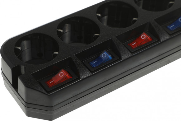 Сетевой фильтр Most ARG 5м (6 розеток) черный (коробка)