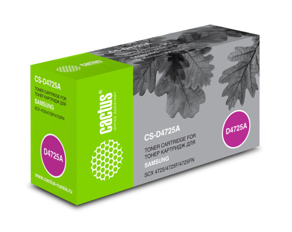 Картридж лазерный Cactus CS-D4725A SCX-D4725A черный (3000стр.) для Samsung SCX-4725/4725F/4725FN Картридж лазерный Cactus CS-D4725A SCX-D4725A черный (3000стр.) для Samsung SCX-4725/4725F/4725FN
