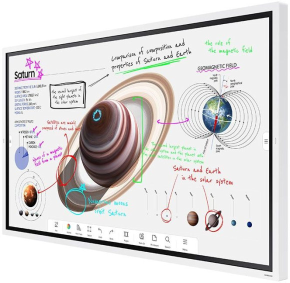 Панель Samsung 65" WM65B Flip Chart Pro белый LED 8ms 16:9 HDMI M/M матовая 350cd 178гр/178гр 3840x2160 4K USB 39.7кг Панель Samsung 65" WM65B Flip Chart Pro белый LED 8ms 16:9 HDMI M/M матовая 350cd 178гр/178гр 3840x2160 4K USB 39.7кг