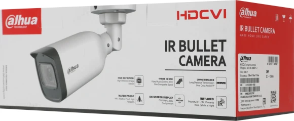 Камера видеонаблюдения аналоговая Dahua DH-HAC-B3A21P-Z 2.7-12мм HD-CVI HD-TVI цв. корп.:белый