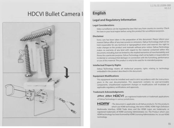Камера видеонаблюдения аналоговая Dahua DH-HAC-B3A21P-Z 2.7-12мм HD-CVI HD-TVI цв. корп.:белый