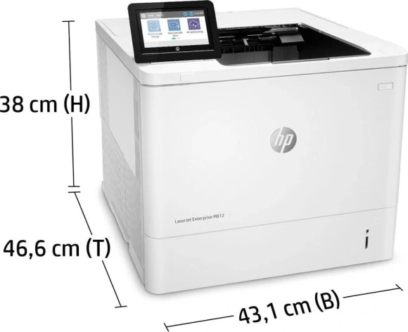 Принтер лазерный HP LaserJet Enterprise M612dn (7PS86A) A4 Duplex Net белый