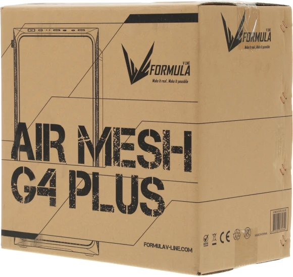 Корпус Formula Air Mesh G4 PLUS черный без БП mATX 1xUSB2.0 1xUSB3.1 audio Корпус Formula Air Mesh G4 PLUS черный без БП mATX 1xUSB2.0 1xUSB3.1 audio