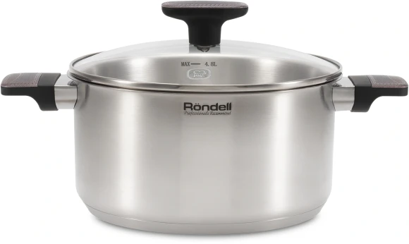 Кастрюля Rondell Chambray RDS-1956 4.8л. d=24см (с крышкой) стальной