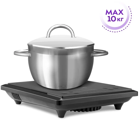 Плита Индукционная Kitfort КТ-158 черный стеклокерамика (настольная)