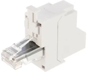 Розетка Lanmaster LAN-MB-F45/1-WP настен. MosaicRJ45 1