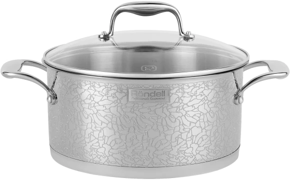 Кастрюля Rondell Vintage RDS-344 5л. d=24см (с крышкой) стальной