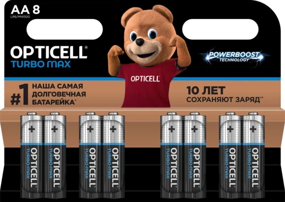 Батарея Opticell Turbo MAX LR03 AAA (6шт) блистер Батарея Opticell Turbo MAX LR03 AAA (6шт) блистер