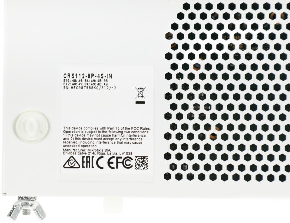 Коммутатор MikroTik CRS112-8P-4S-IN 8x1Гбит/с 4SFP 8PoE+ управляемый Коммутатор MikroTik CRS112-8P-4S-IN 8x1Гбит/с 4SFP 8PoE+ управляемый