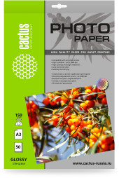 Фотобумага Cactus CS-GA315050 A3/150г/м2/50л./белый глянцевое для струйной печати Фотобумага Cactus CS-GA315050 A3/150г/м2/50л./белый глянцевое для струйной печати