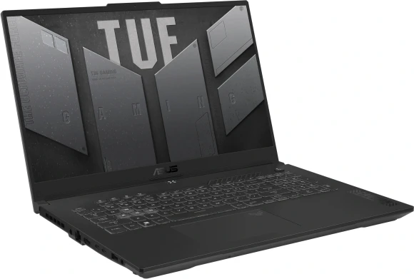 Ноутбук Asus TUF Gaming A16 FA607NUQ-WS73 Ryzen 7 170 16Gb SSD512Gb NVIDIA GeForce RTX4050 6Gb 16" IPS WUXGA (1920x1200) Windows 11 Home Multi Language grey WiFi BT Cam (90NR0QF3-M00CF0)