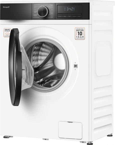 Стиральная машина Weissgauff WM 45610 Inverter Steam класс: A+++ загр.фронтальная макс.:6кг белый инвертор