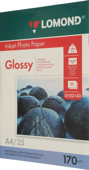 Фотобумага Lomond 0102143 A4/170г/м2/25л./белый глянцевое для струйной печати Фотобумага Lomond 0102143 A4/170г/м2/25л./белый глянцевое для струйной печати