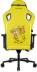 Кресло игровое Knight Craft Dragon желтый экокожа с подголов. крестов. металл