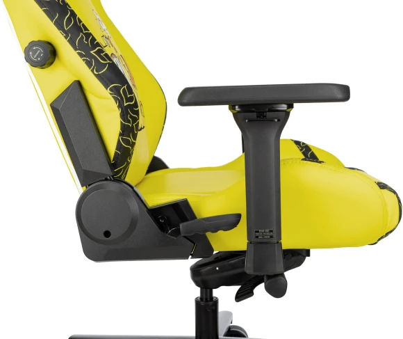 Кресло игровое Knight Craft Dragon желтый экокожа с подголов. крестов. металл