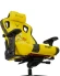 Кресло игровое Knight Craft Dragon желтый экокожа с подголов. крестов. металл