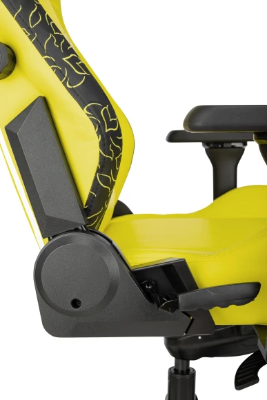 Кресло игровое Knight Craft Dragon желтый экокожа с подголов. крестов. металл