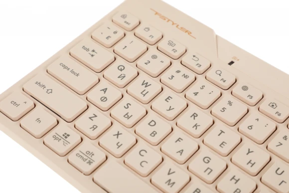 Клавиатура A4Tech Fstyler FBK26C AS бежевый USB беспроводная BT/Radio slim Multimedia (FBK26C AS)