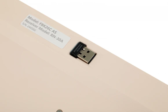 Клавиатура A4Tech Fstyler FBK26C AS бежевый USB беспроводная BT/Radio slim Multimedia (FBK26C AS)