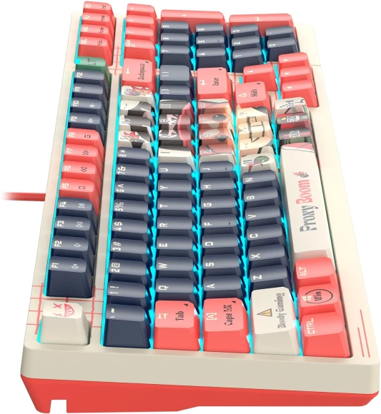 Клавиатура A4Tech Bloody AT98 Proxy Boom механическая бежевый/красный USB for gamer LED (AT98) Клавиатура A4Tech Bloody AT98 Proxy Boom механическая бежевый/красный USB for gamer LED (AT98)