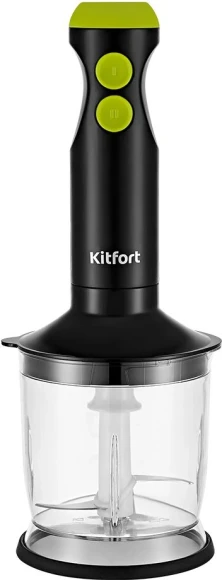 Блендер погружной Kitfort КТ-3041-2 350Вт черный/салатовый