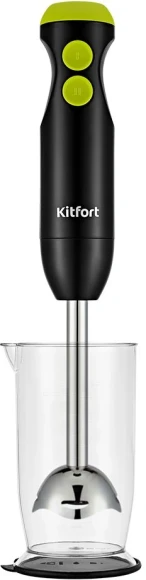 Блендер погружной Kitfort КТ-3041-2 350Вт черный/салатовый