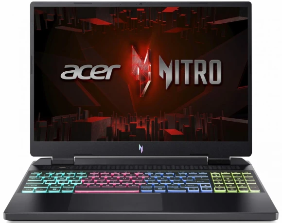 Ноутбук Acer Nitro 16 AN16-41-R3YQ Ryzen 7 7735H 16Gb SSD1Tb NVIDIA GeForce RTX4070 8Gb 16" IPS WQXGA (2560x1600) Windows 11 Home Single Language black WiFi BT Cam (NH.QKDCD.001)