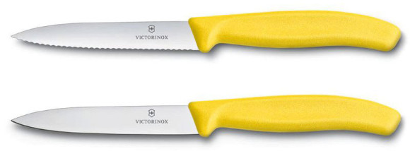 Набор ножей кухон. Victorinox Swiss Classic 6.7796.L8B компл.:2предм. желтый блистер