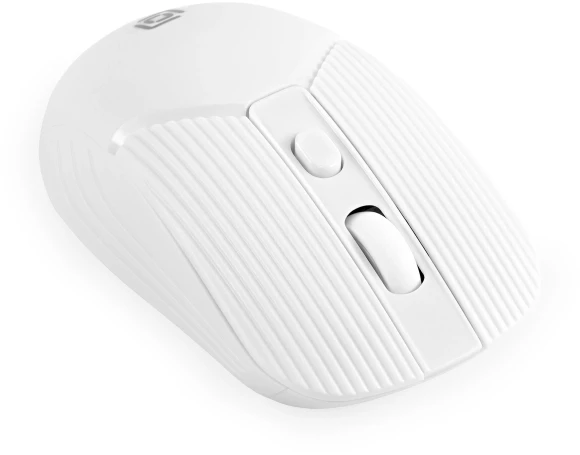 Мышь Оклик 509MW white белый оптическая 1600dpi беспров. USB для ноутбука 4but (1885186)