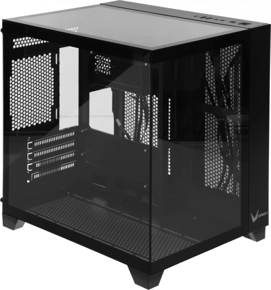 Корпус Formula Crystal Z9M черный без БП mATX 5x120mm 1xUSB3.0 audio bott PSU