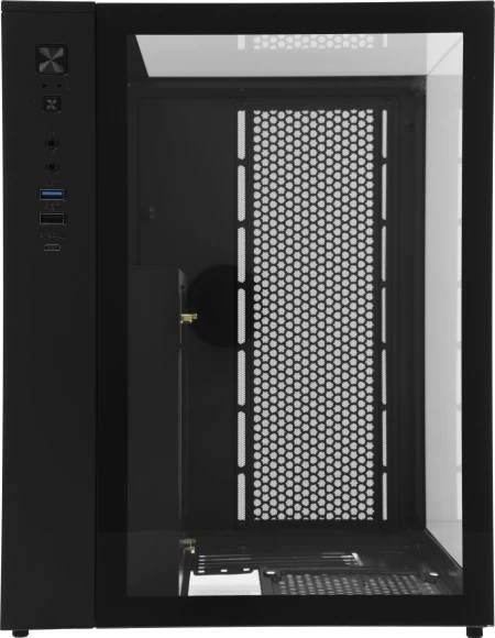 Корпус Formula Crystal Z9M черный без БП mATX 5x120mm 1xUSB3.0 audio bott PSU