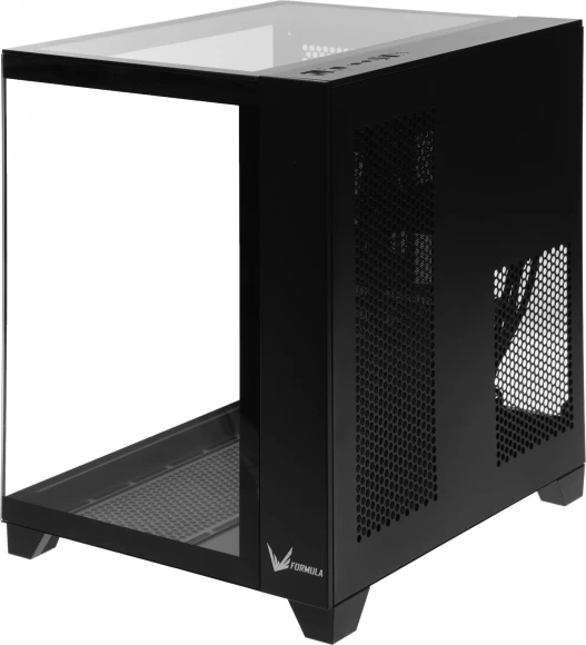 Корпус Formula Crystal Z9M черный без БП mATX 5x120mm 1xUSB3.0 audio bott PSU