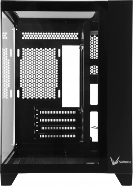 Корпус Formula Crystal Z9M черный без БП mATX 5x120mm 1xUSB3.0 audio bott PSU