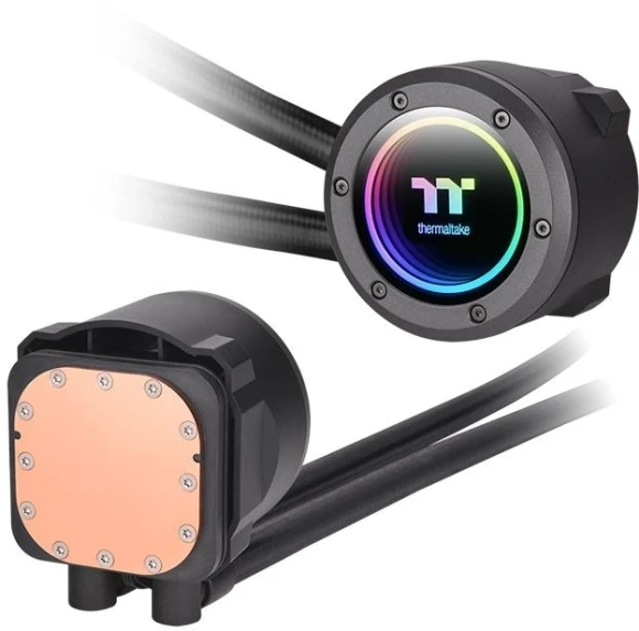 Система водяного охлаждения Thermaltake TH420 V2 ARGB Soc-AM5/AM4/1200/1700/1851 черный 4-pin 34.7dB Al+Cu Ret (CL-W376-PL14SW-A)