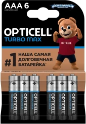 Батарея Opticell Turbo MAX LR6 AA (6шт) блистер Батарея Opticell Turbo MAX LR6 AA (6шт) блистер