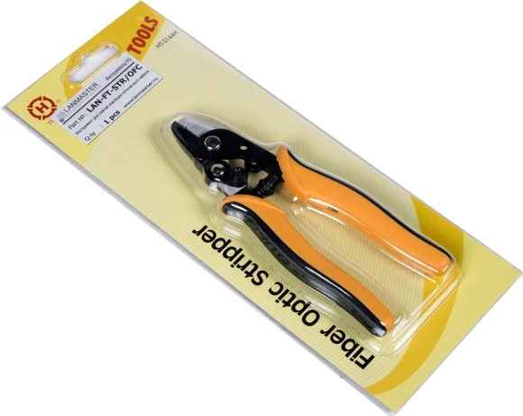 Инструмент зачистки Lanmaster LAN-FT-STR/OFC для зачистки оптического кабеля желтый/черный Инструмент зачистки Lanmaster LAN-FT-STR/OFC для зачистки оптического кабеля желтый/черный