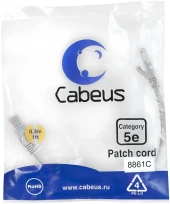 Патч-корд Cabeus PC-UTP-RJ45-CAT.5E-0.15M U/UTP RJ-45 вил.-вилка RJ-45 кат.5E 0.15м серый ПВХ Патч-корд Cabeus PC-UTP-RJ45-CAT.5E-0.15M U/UTP RJ-45 вил.-вилка RJ-45 кат.5E 0.15м серый ПВХ