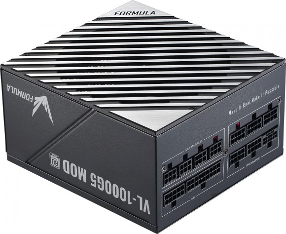 Блок питания Formula ATX 1000W VL-1000G5 MOD Gen.5 80+ gold (20+4pin) APFC 140mm fan lt.blue LED 9xSATA Cab Manag RTL Блок питания Formula ATX 1000W VL-1000G5 MOD Gen.5 80+ gold (20+4pin) APFC 140mm fan lt.blue LED 9xSATA Cab Manag RTL