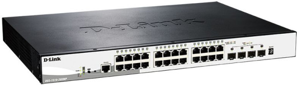 Коммутатор D-Link DGS-1510-28XMP/A1A 24x1Гбит/с 4xКомбо(10GBase-T/SFP+) 4SFP+ 24PoE+ 370W управляемый Коммутатор D-Link DGS-1510-28XMP/A1A 24x1Гбит/с 4xКомбо(10GBase-T/SFP+) 4SFP+ 24PoE+ 370W управляемый