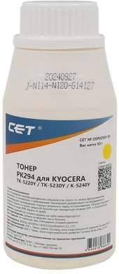 Тонер Cet PK294 OSP0294Y-50 желтый бутылка 50гр. для принтера KYOCERA ECOSYS M5521cdn/M5526cdw/M6630cidn/P5021cdn/P5026cdn/P6230cdn