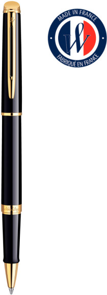 Ручка роллер Waterman Hemisphere (S0920650) Mars Black GT F черн. черн. подар.кор.
