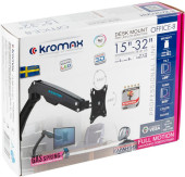 Кронштейн для мониторов ЖК Kromax OFFICE-8 черный 15"-34" макс.8кг настольный поворот и наклон верт.перемещ. Кронштейн для мониторов ЖК Kromax OFFICE-8 черный 15"-34" макс.8кг настольный поворот и наклон верт.перемещ.