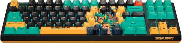 Клавиатура A4Tech AT87 Renegade черный/зеленый USB for gamer LED (AT87) кабель 1.8м