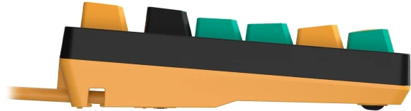 Клавиатура A4Tech AT87 Renegade черный/зеленый USB for gamer LED (AT87) кабель 1.8м