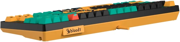 Клавиатура A4Tech AT87 Renegade черный/зеленый USB for gamer LED (AT87) кабель 1.8м