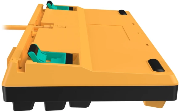 Клавиатура A4Tech AT87 Renegade черный/зеленый USB for gamer LED (AT87) кабель 1.8м