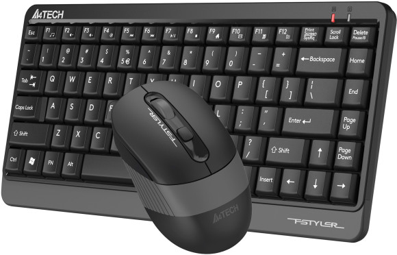 Клавиатура + мышь A4Tech Fstyler FG1110 клав:черный/серый мышь:черный/серый USB беспроводная Multimedia (FG1110 GREY) Клавиатура + мышь A4Tech Fstyler FG1110 клав:черный/серый мышь:черный/серый USB беспроводная Multimedia (FG1110 GREY)