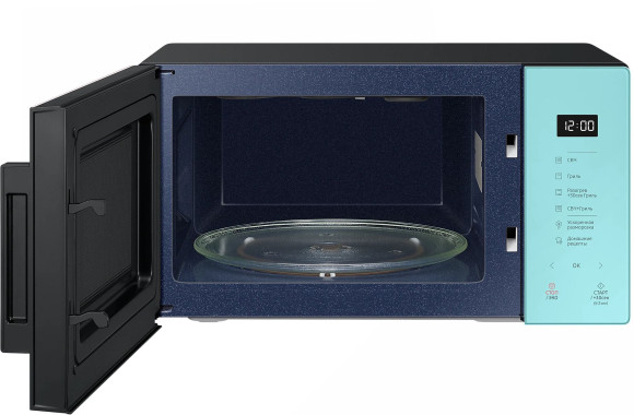 Микроволновая Печь Samsung MG23T5018AN/BW 23л. 800Вт мятный/черный