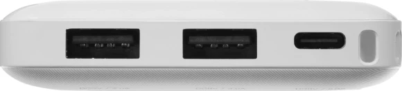 Мобильный аккумулятор Hoco J72 Easy travel 10000mAh 2A 2xUSB-A белый (J72 EASY TRAVEL WHITE)