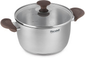 Кастрюля Rondell Coffee Bean RDS-1645 5.7л. d=24см (с крышкой) стальной